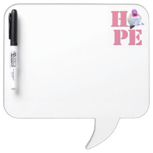 Pink Hummingbird HOPE Dry Erase Board