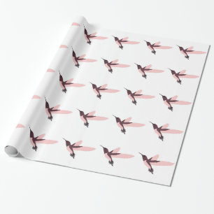 Pink Hummingbird Wrapping Paper