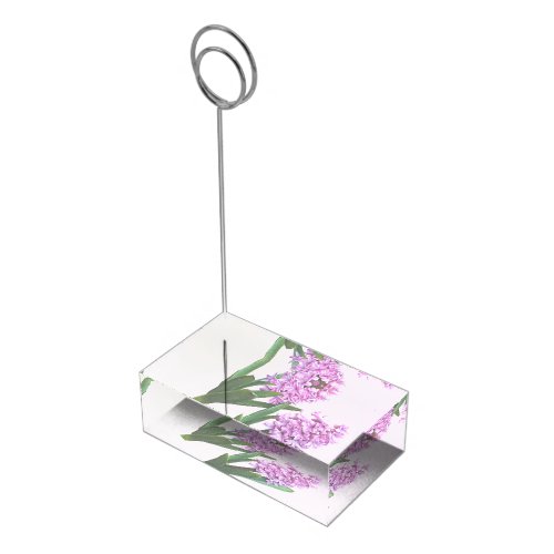 Pink Hyacinth Duo Wedding Products Place Card Holder