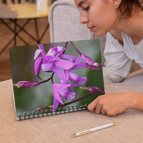 Pink Hyacinth Orchids Floral Notebook