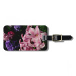 Pink Hyacinth Spring Floral Luggage Tag