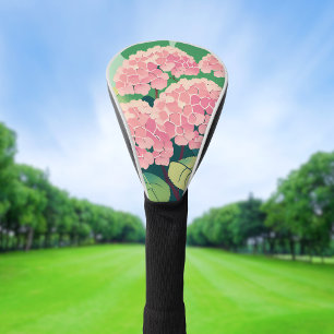 Pink Hydrangea Bush Golf Head Cover