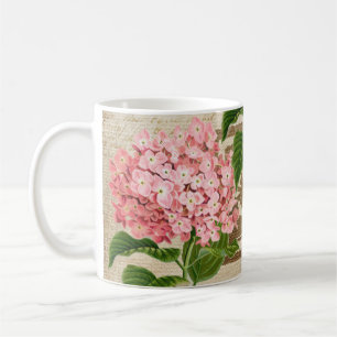 Pink Hydrangea Clusters Coffee Mug
