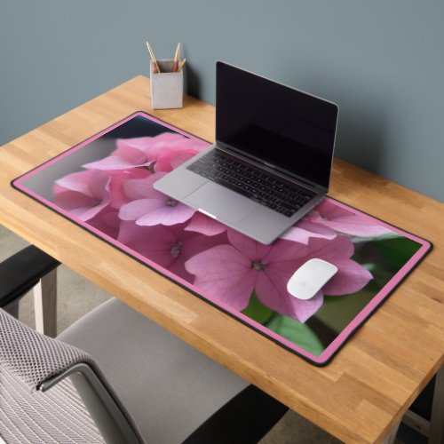 Pink Hydrangea  Desk Mat