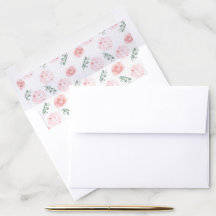 Pink Hydrangea Envelope liner