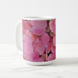 Pink Hydrangea Floral Flower Mug
