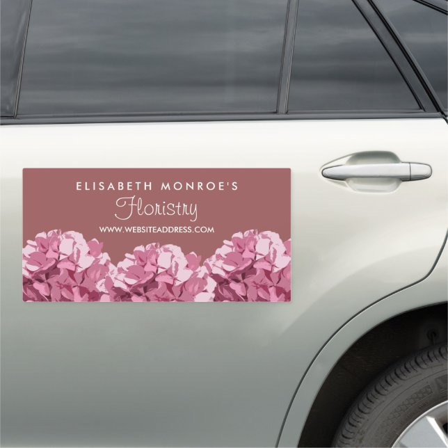 Pink Hydrangea, Floristry Car Magnet (In Situ)
