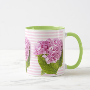 Pink Hydrangea Flower Mug