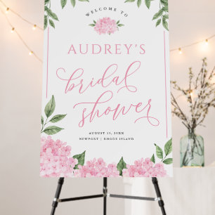 Pink Hydrangea Flower XL Bridal Shower Foam Board