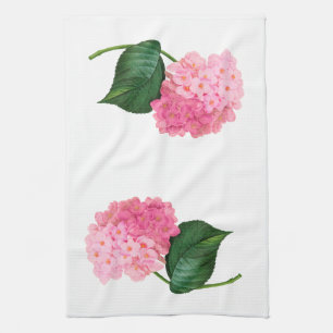 Pink Hydrangea Kitchen Towel