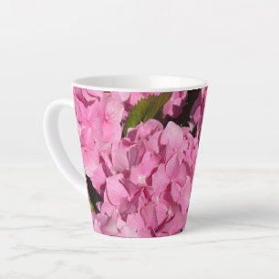 Pink Hydrangea Latte Mug