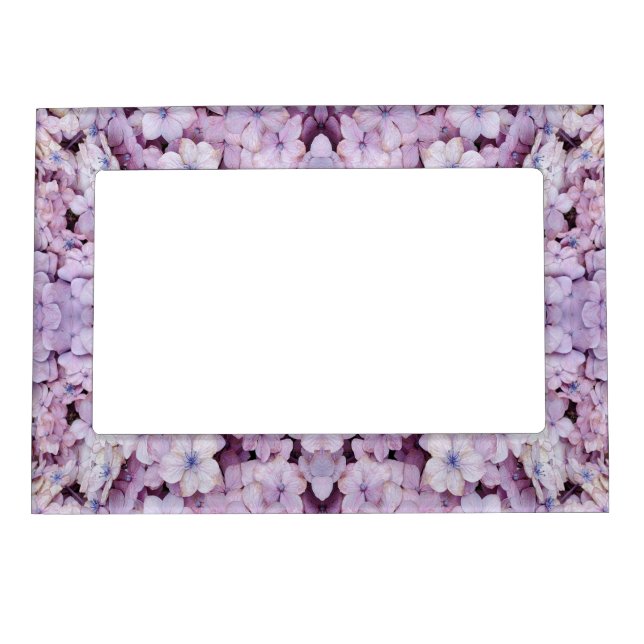 Pink Hydrangea Pattern Art Picture Frame (Front)