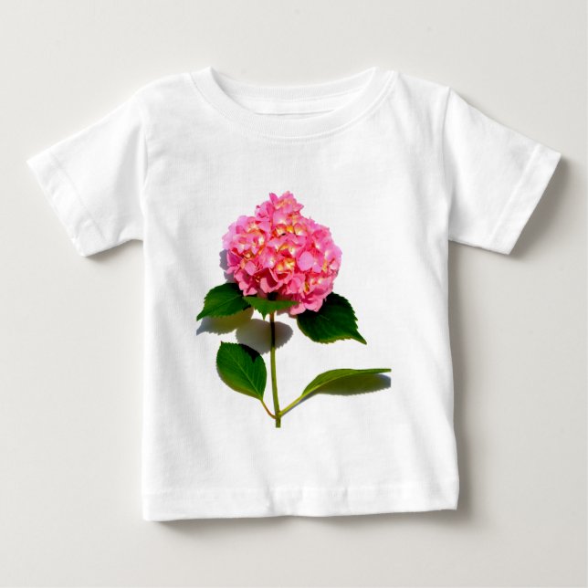 Pink Hydrangea pink floral pink flower Baby T-Shirt (Front)
