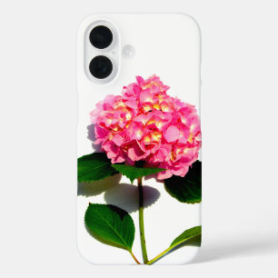 Pink hydrangea pink floral pink flower iPhone 16 case
