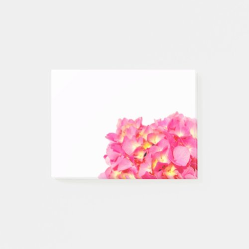 Pink hydrangea pink floral pink flower post_it notes