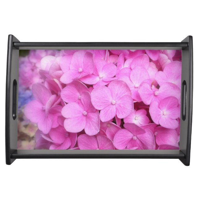 Pink Hydrangea Serving Tray (Front)