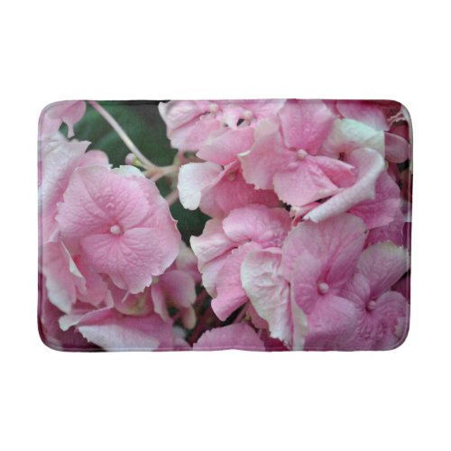 Pink Hydrangeas Bath Mat