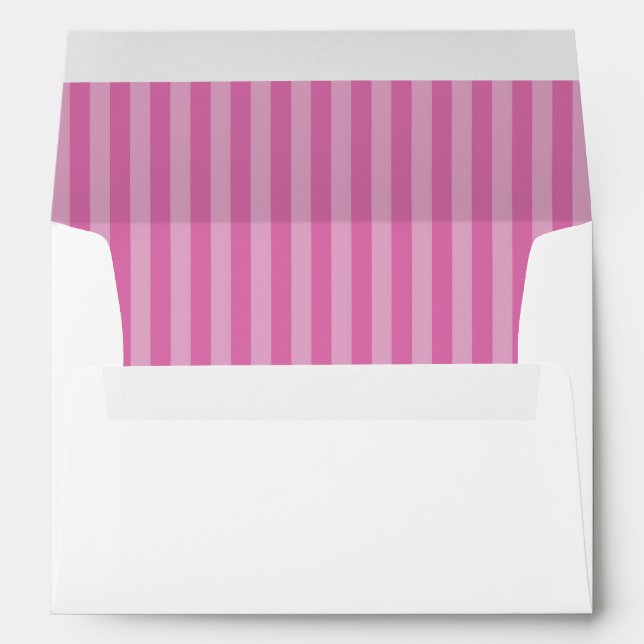 Pink Hydrangeas Bridal Shower Return Address Envelope (Back (Bottom))
