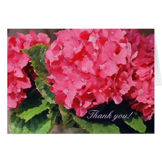 Pink Hydrangeas Cards (Front Horizontal)