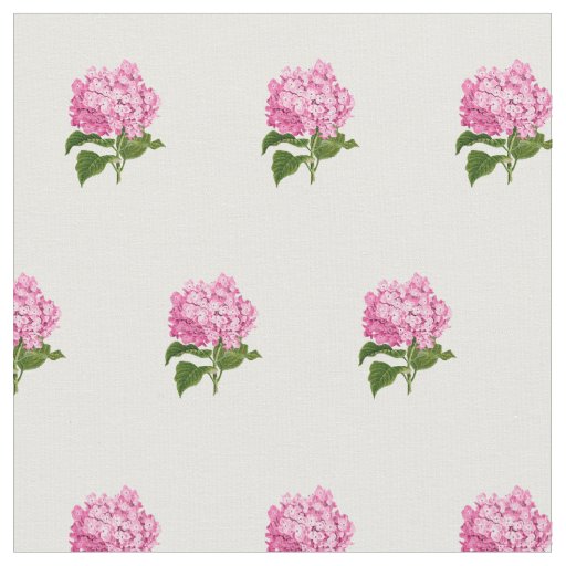 Pink Hydrangeas Fabric