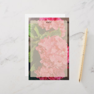 Pink Hydrangeas Stationery