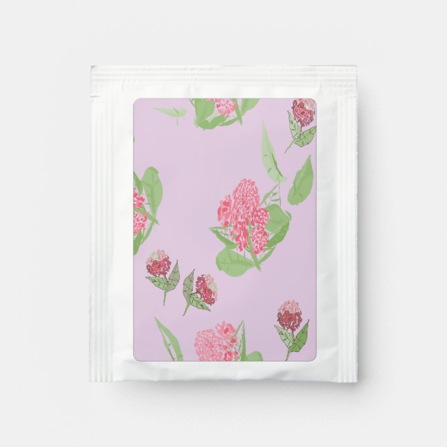 Pink Hydrangeas Tea Bag Drink Mix (Front)