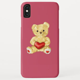 Pink Hypnotizing Cute Teddy Bear iPhone XS Max Case
