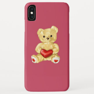 Pink Hypnotizing Cute Teddy Bear iPhone XS Max Case