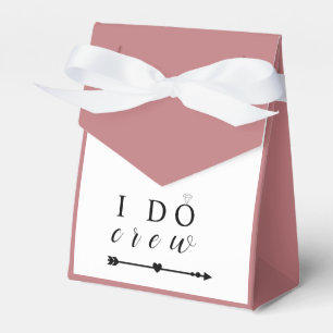 Pink I Do Crew Bachelorette Party Favor Boxes