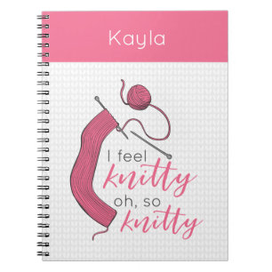 Pink I Feel Knitty, Oh So Knitty Notebook