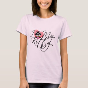 Pink I Love My Kitty Tshirts and Gifts