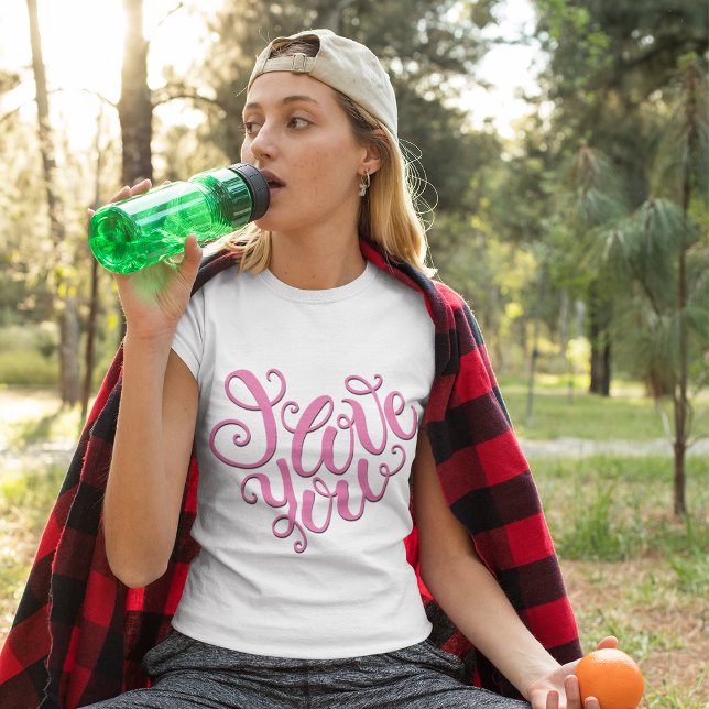 Pink I Love You T-Shirt (Creator Uploaded)