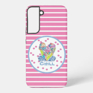 Pink Ice Cream chill    Samsung Galaxy S22+ Case