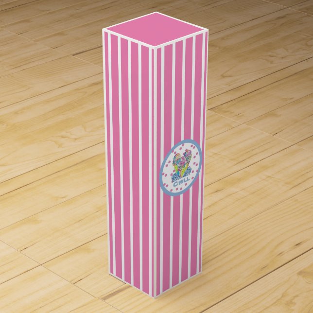 Pink Ice Cream chill   Wine Box (Front)