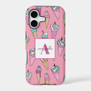 Pink Ice Cream Cone summer pattern iPhone 17 Case