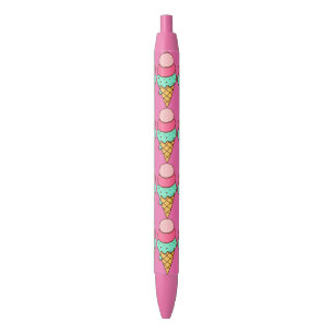 Pink Ice Cream Cones Writing Pens