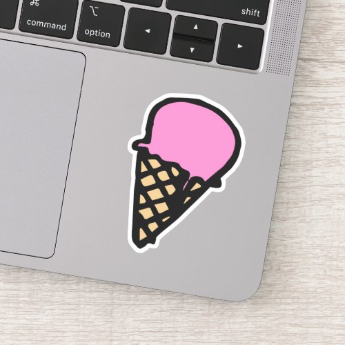 Pink Ice Cream _ Cute Summer Girls Sticker