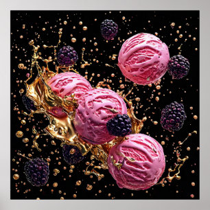 🍦 Pink Ice Cream Wall Decor For Kitchen 🍦