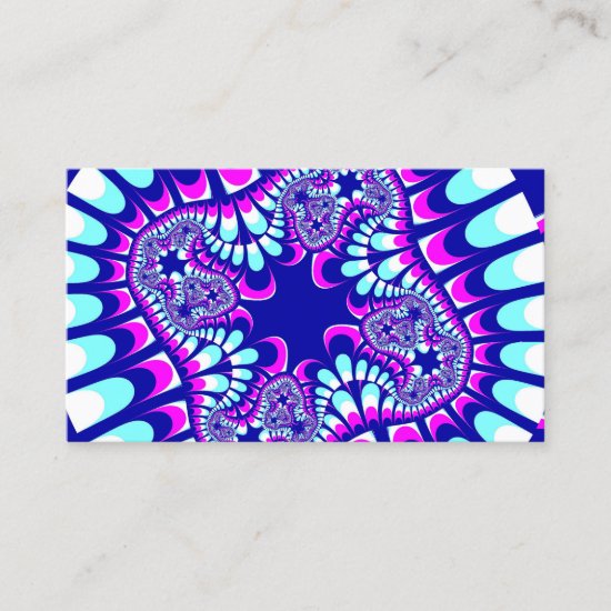 Pink Ice Flower Business Card
