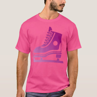 Pink Ice Skates Figures Skating Girls Ice Skating T-Shirt