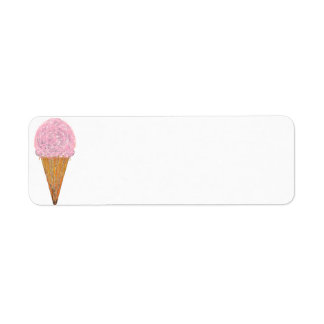 Pink Icecream Label