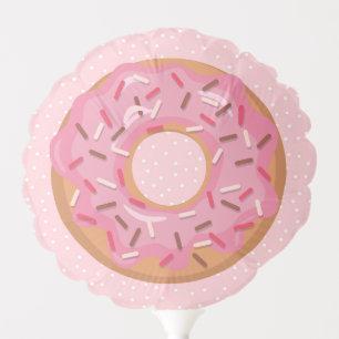 Pink Iced Donuts With Sprinkles Birthday Party Balloon