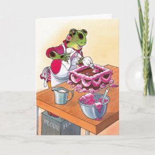 Pink icing card