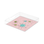 Pink Iconic Atomic Starbursts Acrylic Tray | Zazzle