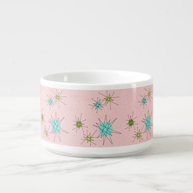 Pink Iconic Atomic Starbursts Chili Bowl (Center)