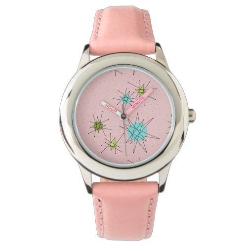 Pink Iconic Atomic Starbursts Kids Watch