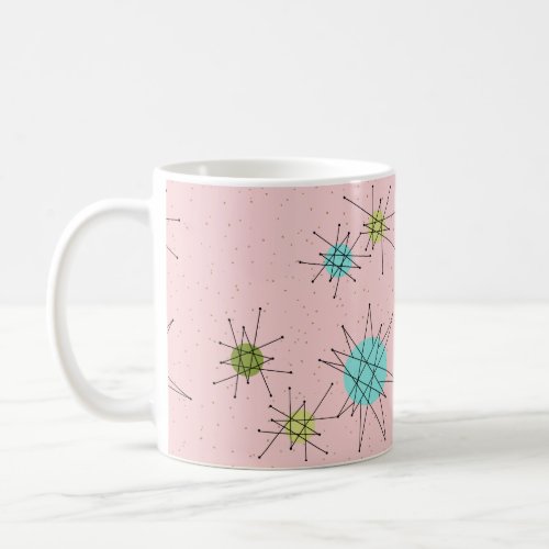 Pink Iconic Atomic Starbursts Mug