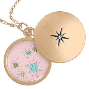 Pink Iconic Atomic Starbursts Necklace