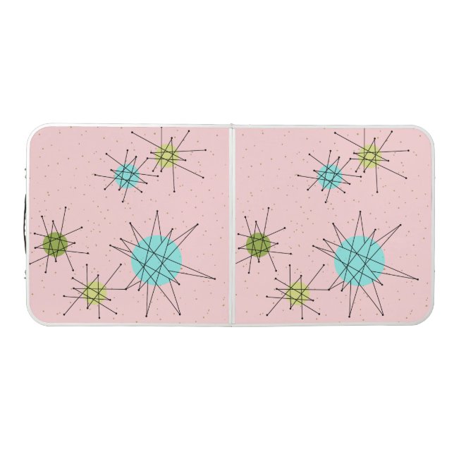 Pink Iconic Atomic Starbursts Pong Table (Top)