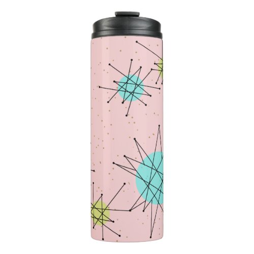 Pink Iconic Atomic Starbursts Thermal Tumbler